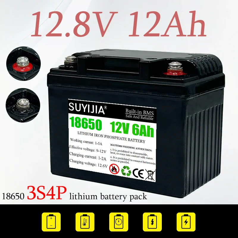18650 lithium-ion 12V 6AH rechargeable lithium battery 3S4P with BMS suitable for emergency lights children's car 12.6V charger
18650 lithium-ion 12V 6AH rechargeable lithium battery 3S4P with BMS suitable for emergency lights children's car 12.6V charger