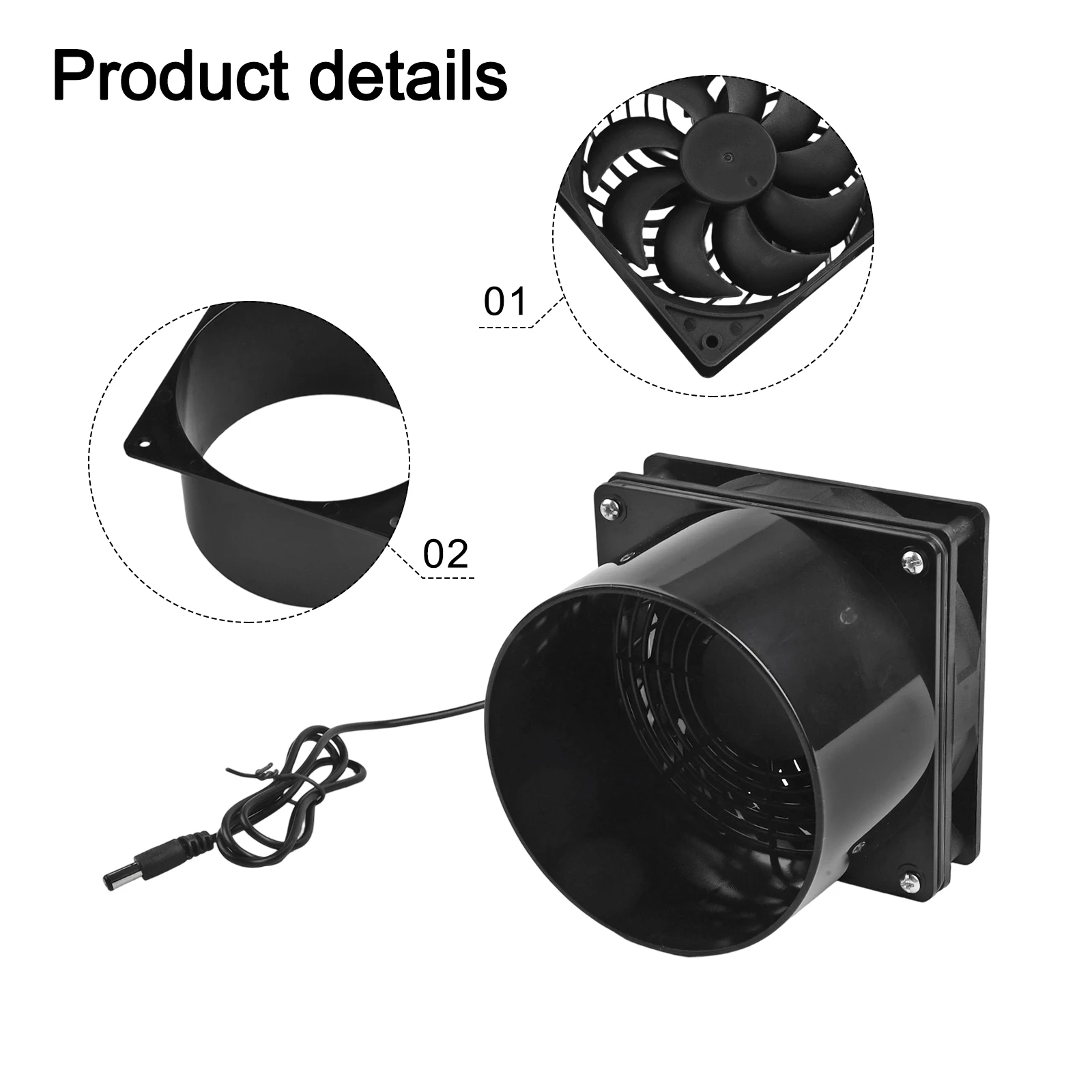 Cooking Exhaust Fan Solar Compatible Fan Air Circulation Fan For Kitchen Cooling System Black Versatile For Homes
Cooking Exhaust Fan Solar Compatible Fan Air Circulation Fan For Kitchen Cooling System Black Versatile For Homes
