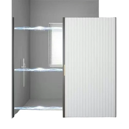 Invisible folding shower curtain, no punching installation, thickened waterproof and mildew-proof, honeycomb curtain
Invisible folding shower curtain, no punching installation, thickened waterproof and mildew-proof, honeycomb curtain