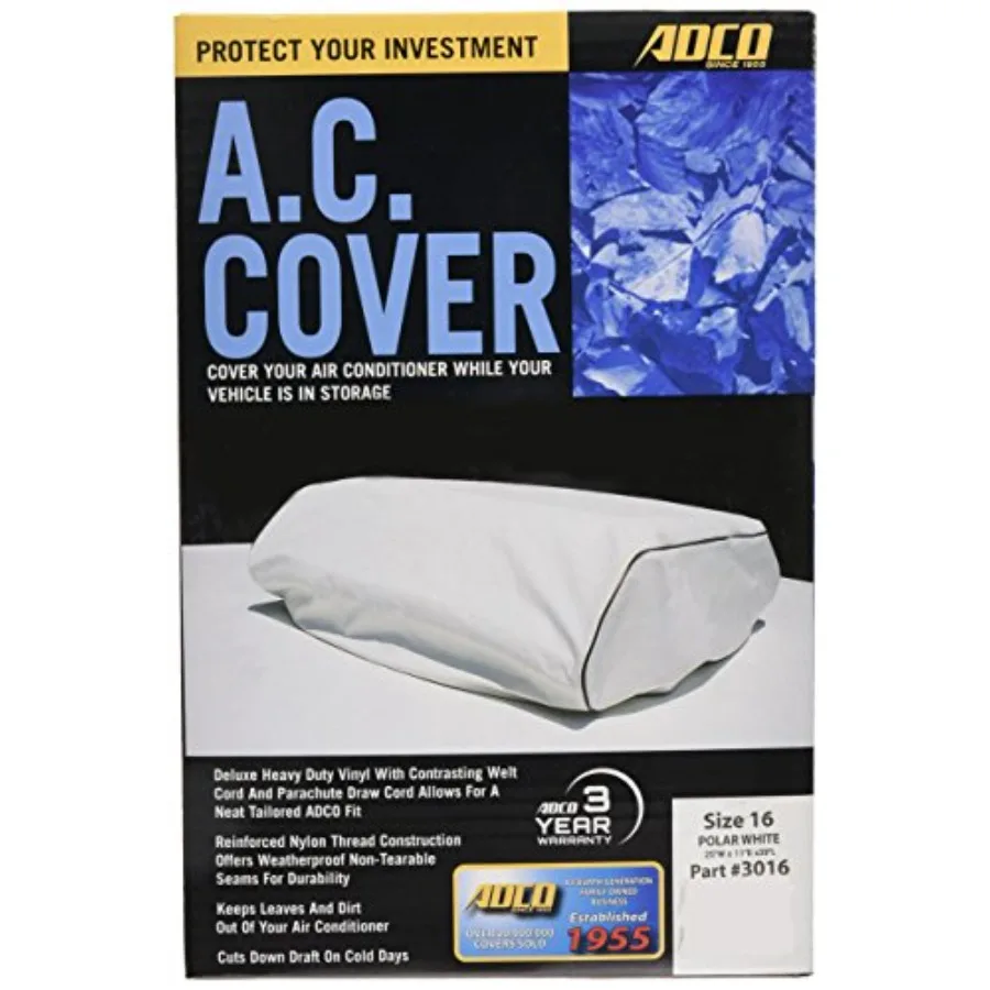 White Size 16 RV Air Conditioner Cover
White Size 16 RV Air Conditioner Cover