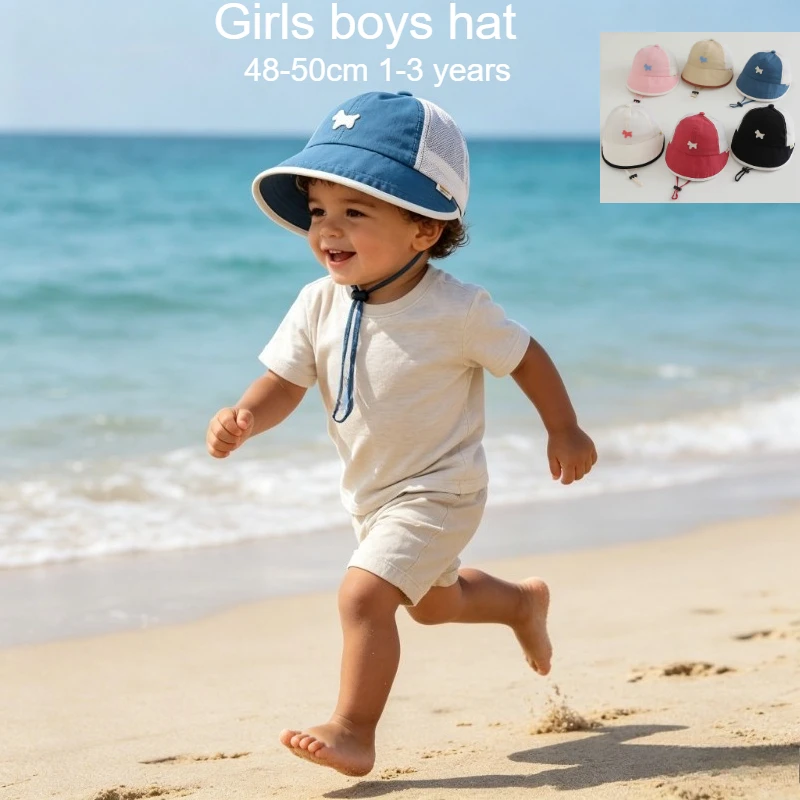 Kids Sun Hat 48-50cm 1-3 Years Boys Cute Breathable Dog Mesh Cap Summer Protection Baby Thin Hat Kids Adjustable Toddler Visor
Kids Sun Hat 48-50cm 1-3 Years Boys Cute Breathable Dog Mesh Cap Summer Protection Baby Thin Hat Kids Adjustable Toddler Visor