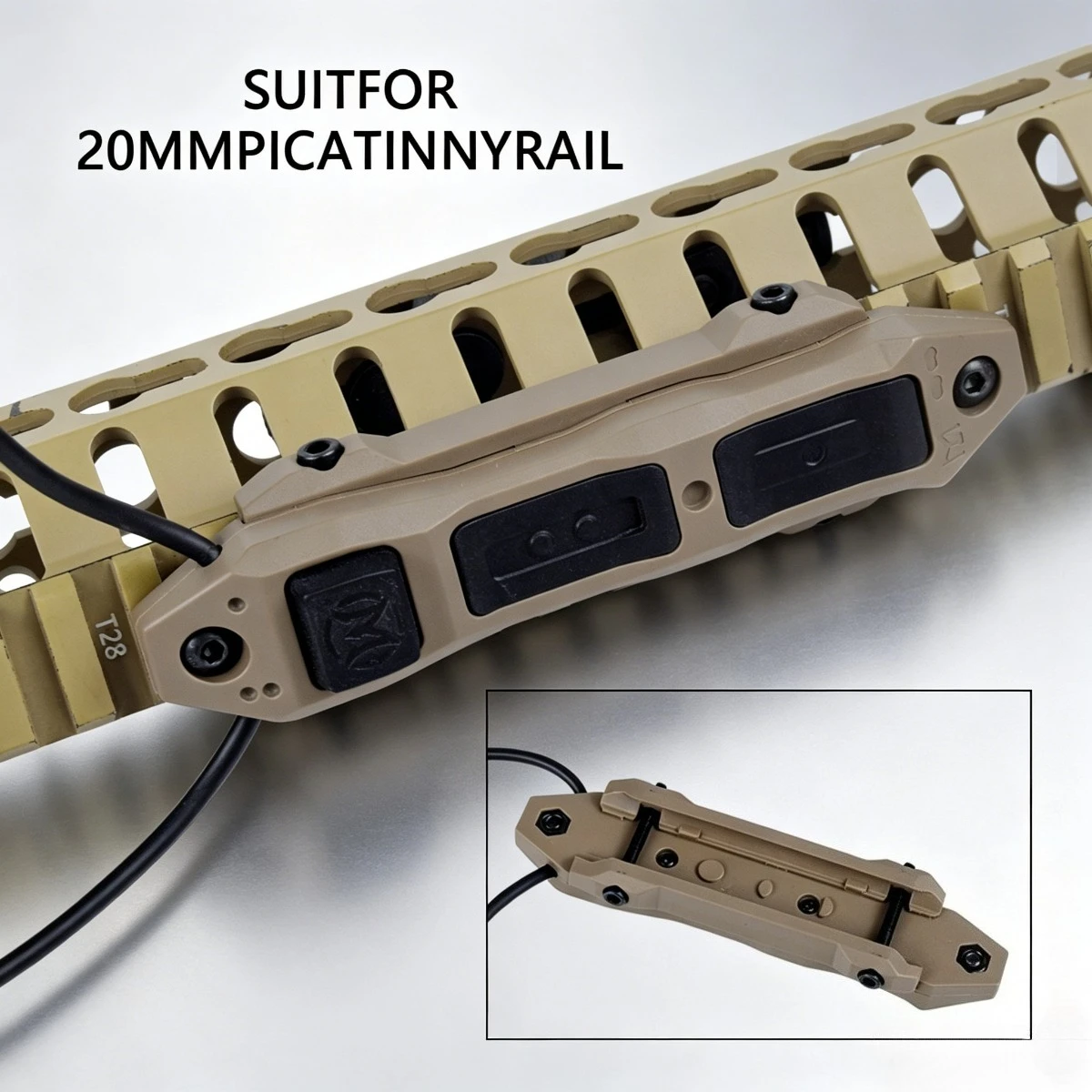 Tactical PEQ 15 Flashlight Scout Light Boost Remote Dual Function Switch 2.5mm/3.5mm SF Plug