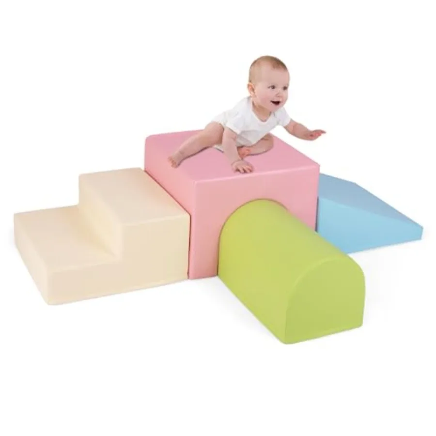Climbing Toys for Toddlers: 4 PCS Single-Tunnel Foam Climber for Indoor Play Soft EVA Foam Pink Green Blue Lightweight Non-Slip
Climbing Toys for Toddlers: 4 PCS Single-Tunnel Foam Climber for Indoor Play Soft EVA Foam Pink Green Blue Lightweight Non-Slip