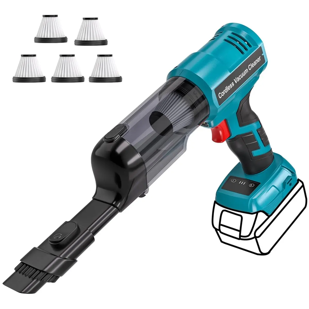 AA69T For Bosch 18V Battery Cordless Vacuum Cleaner Portable Brushless Handheld Vacuum Cleaner with Variable Speed Function
AA69T For Bosch 18V Battery Cordless Vacuum Cleaner Portable Brushless Handheld Vacuum Cleaner with Variable Speed Function