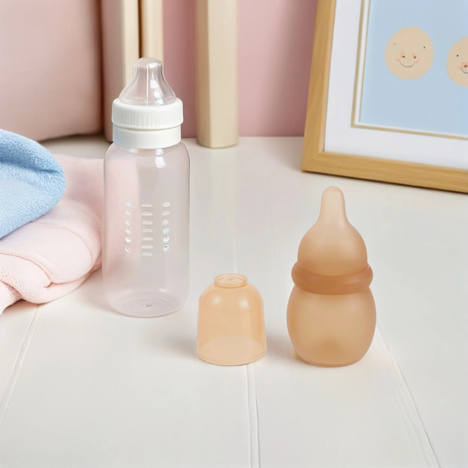 4Pcs 60Ml Mini Silicone Feeding Bottle for Newborns Anti-Gas Newborn-Friendly Design Soft-Touch Bottle for Early Months
4Pcs 60Ml Mini Silicone Feeding Bottle for Newborns Anti-Gas Newborn-Friendly Design Soft-Touch Bottle for Early Months