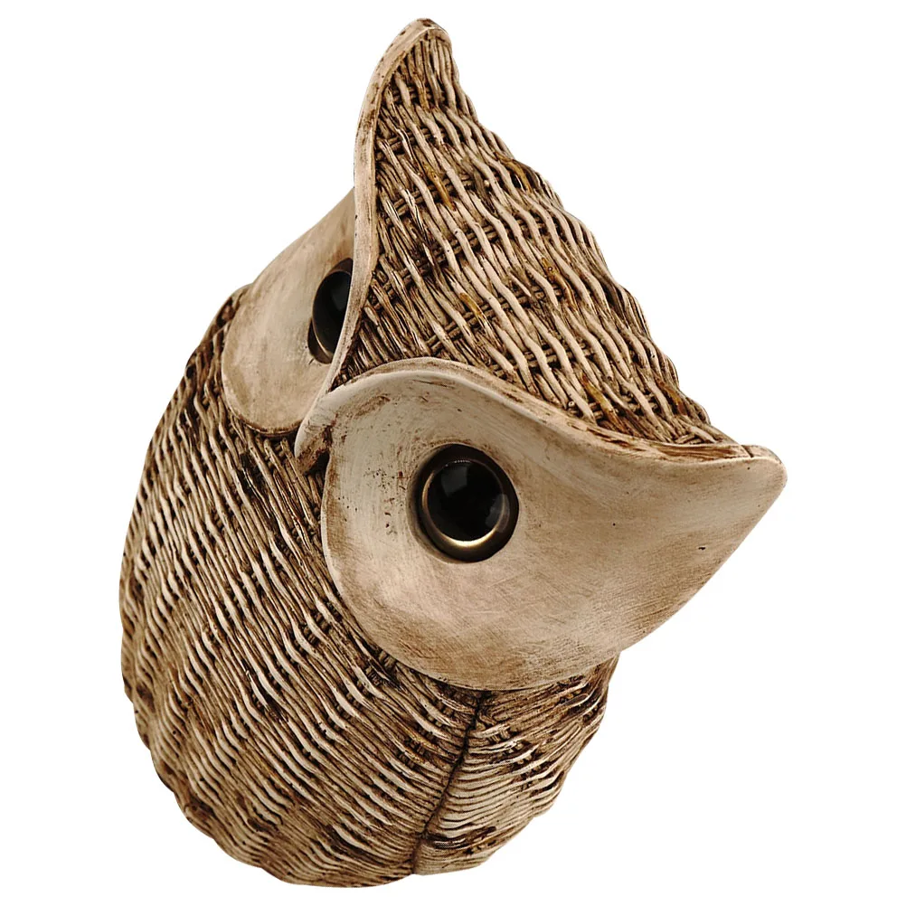 Rattan Desktop Owl Decor Gift Figurine Owl Shaped Decor Unique Design Creative Desktop Ornament Resin Craft Home Decoration
Rattan Desktop Owl Decor Gift Figurine Owl Shaped Decor Unique Design Creative Desktop Ornament Resin Craft Home Decoration
