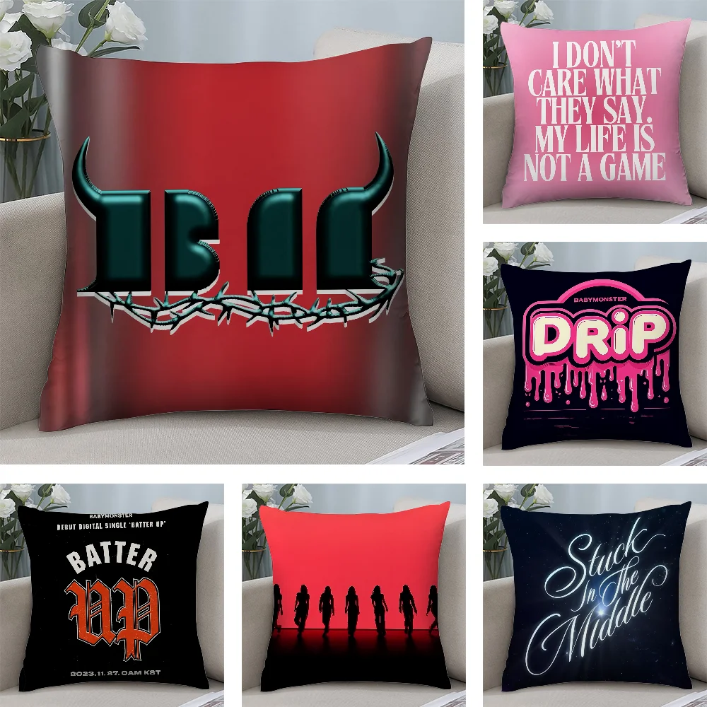 Cool KPOP B-BABYMONSTER Pillow Case Short Plush Pillow Covers Sofa Decorative Gift Home Double-sided Printing Cushion Cover
Cool KPOP B-BABYMONSTER Pillow Case Short Plush Pillow Covers Sofa Decorative Gift Home Double-sided Printing Cushion Cover
