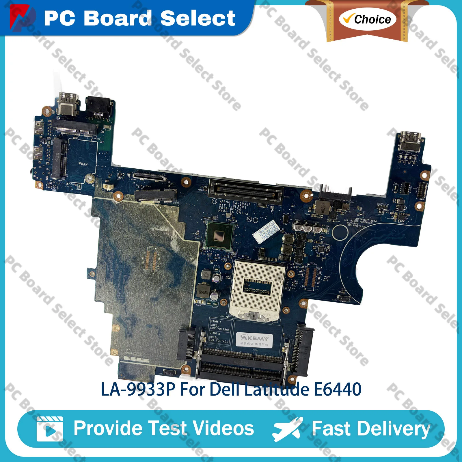 Notebook Mainboard For DELL Latitude E6440 VAL90 LA-9933P with DDR3 CN-085M2V 007KGN Tested OK
Notebook Mainboard For DELL Latitude E6440 VAL90 LA-9933P with DDR3 CN-085M2V 007KGN Tested OK