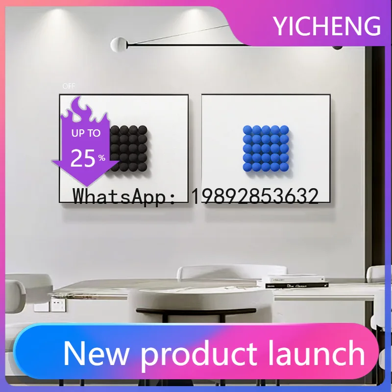 PYJ Klein blue creative real living room decorative painting background wall painting ball mosaic hanging painting
PYJ Klein blue creative real living room decorative painting background wall painting ball mosaic hanging painting