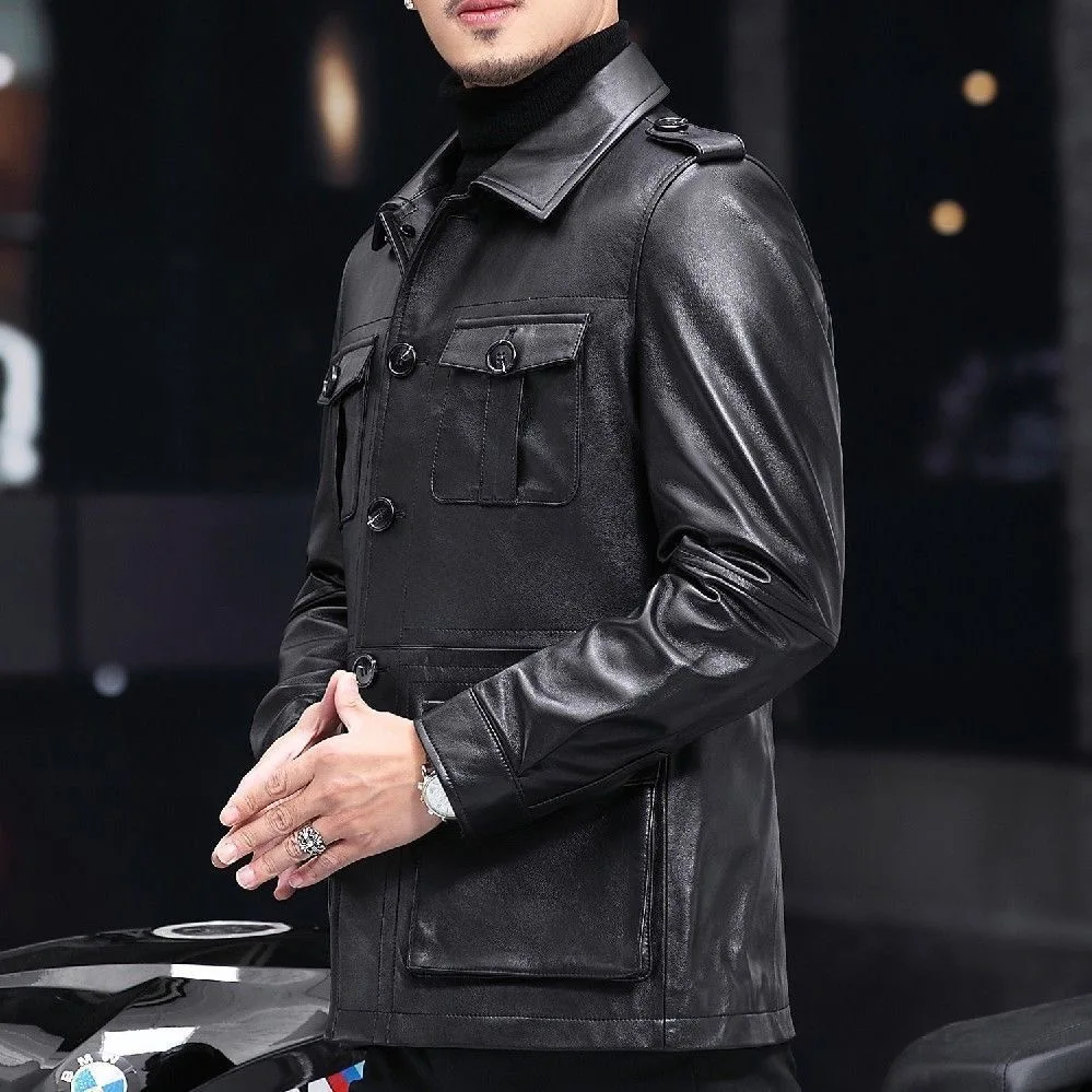 Faionable осенне-зимнее мужское пальто из искусственной кожи на подкладке, теплая кожаная куртка с воротником-стойкой, уличная одежда
Faionable осенне-зимнее мужское пальто из искусственной кожи на подкладке, теплая кожаная куртка с воротником-стойкой, уличная одежда