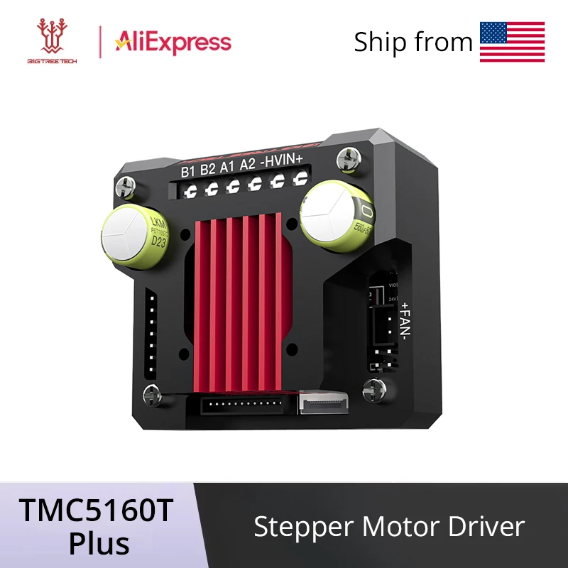 BIGTREETECH TMC5160T Plus 60V High Power Speed Stealthy Stepper Motor Driver for OctopusPro Ender3 3D Printer Parts
BIGTREETECH TMC5160T Plus 60V High Power Speed Stealthy Stepper Motor Driver for OctopusPro Ender3 3D Printer Parts