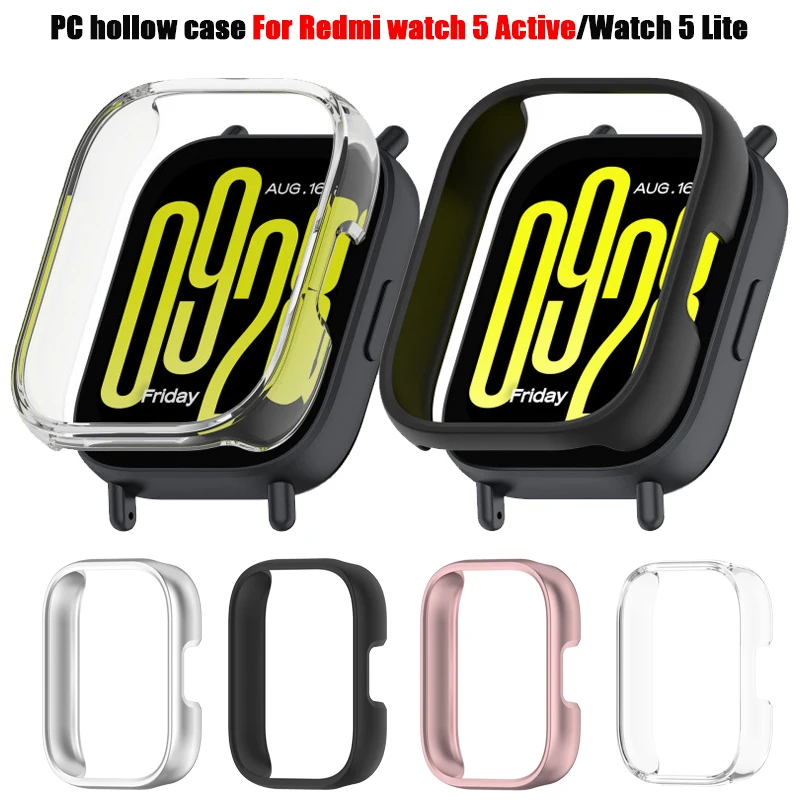 Защитный чехол для Xiaomi Redmi Watch 5 Lite, защитная пленка для экрана, жесткий ПК, полый корпус для Redmi Watch 5, аксессуары для активных часов
Защитный чехол для Xiaomi Redmi Watch 5 Lite, защитная пленка для экрана, жесткий ПК, полый корпус для Redmi Watch 5, аксессуары для активных часов
