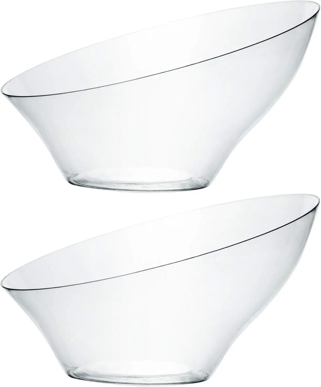 Disposable Angled Plastic Bowls, Round Medium Serving for Party Snack Salad, Clear Pack of 4
Disposable Angled Plastic Bowls, Round Medium Serving for Party Snack Salad, Clear Pack of 4