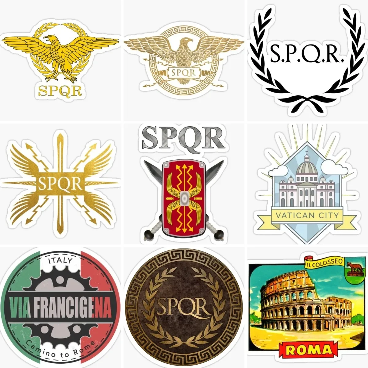 Rome Mythology Emblem Creative Sticker Motorcycle Helmet Laptop Camper Van Bicycle Bumper Car Truck Window Decal Customizable
Rome Mythology Emblem Creative Sticker Motorcycle Helmet Laptop Camper Van Bicycle Bumper Car Truck Window Decal Customizable