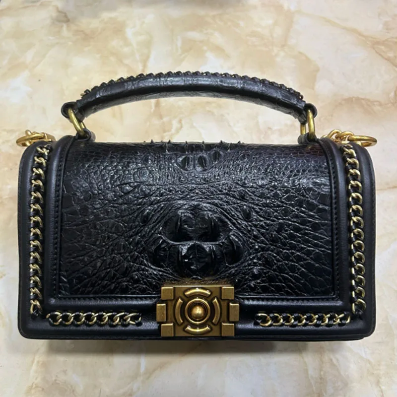 New crocodile leather luxury handbag versatile genuine leather women's bag fashionable single shoulder diagonal cross bag
New crocodile leather luxury handbag versatile genuine leather women's bag fashionable single shoulder diagonal cross bag