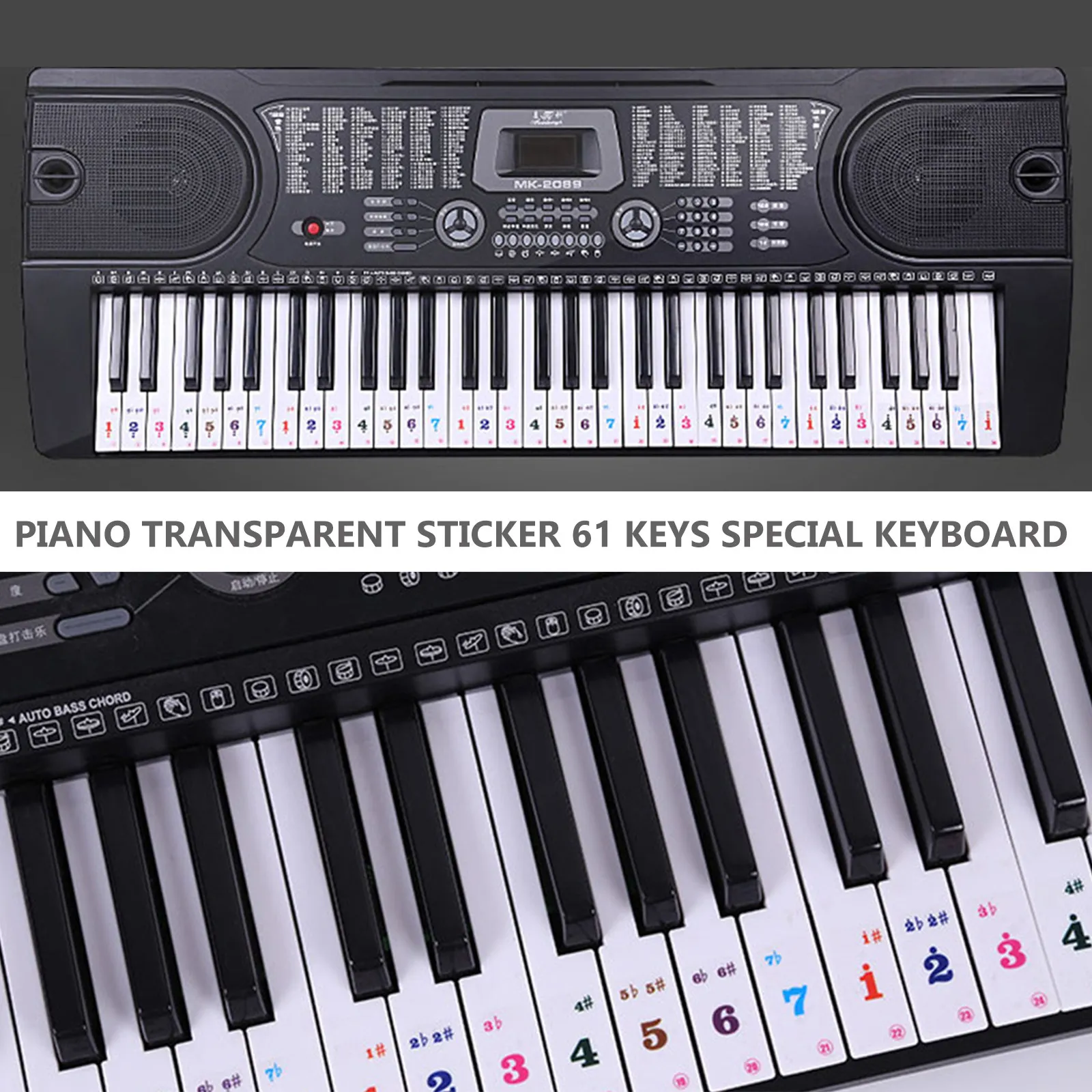 2 Sheets High Quality Piano Stickers for Beginners Recognition Notation Training Tool Residue Free Removable Piano Keyboard
2 Sheets High Quality Piano Stickers for Beginners Recognition Notation Training Tool Residue Free Removable Piano Keyboard