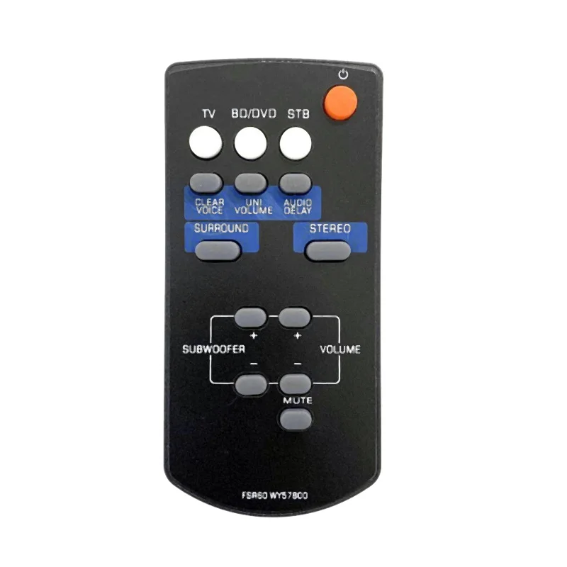 HOT FSR60 WY57800 Remote Control Replacement for Yamaha Amplifier YAS101 YAS101BL ATS-1010 YAS-101 YAS-101BL WY578001
HOT FSR60 WY57800 Remote Control Replacement for Yamaha Amplifier YAS101 YAS101BL ATS-1010 YAS-101 YAS-101BL WY578001