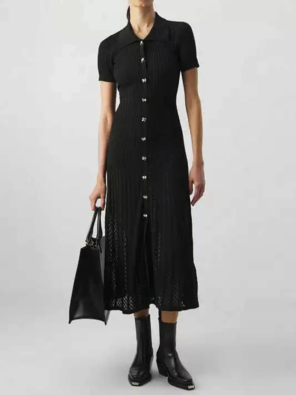 Высококачественное модное трикотажное платье с воротником, облегающее, с коротким рукавом, для женщин, коллекция 2026 года (Европа и Америка)
Высококачественное модное трикотажное платье с воротником, облегающее, с коротким рукавом, для женщин, коллекция 2026 года (Европа и Америка)