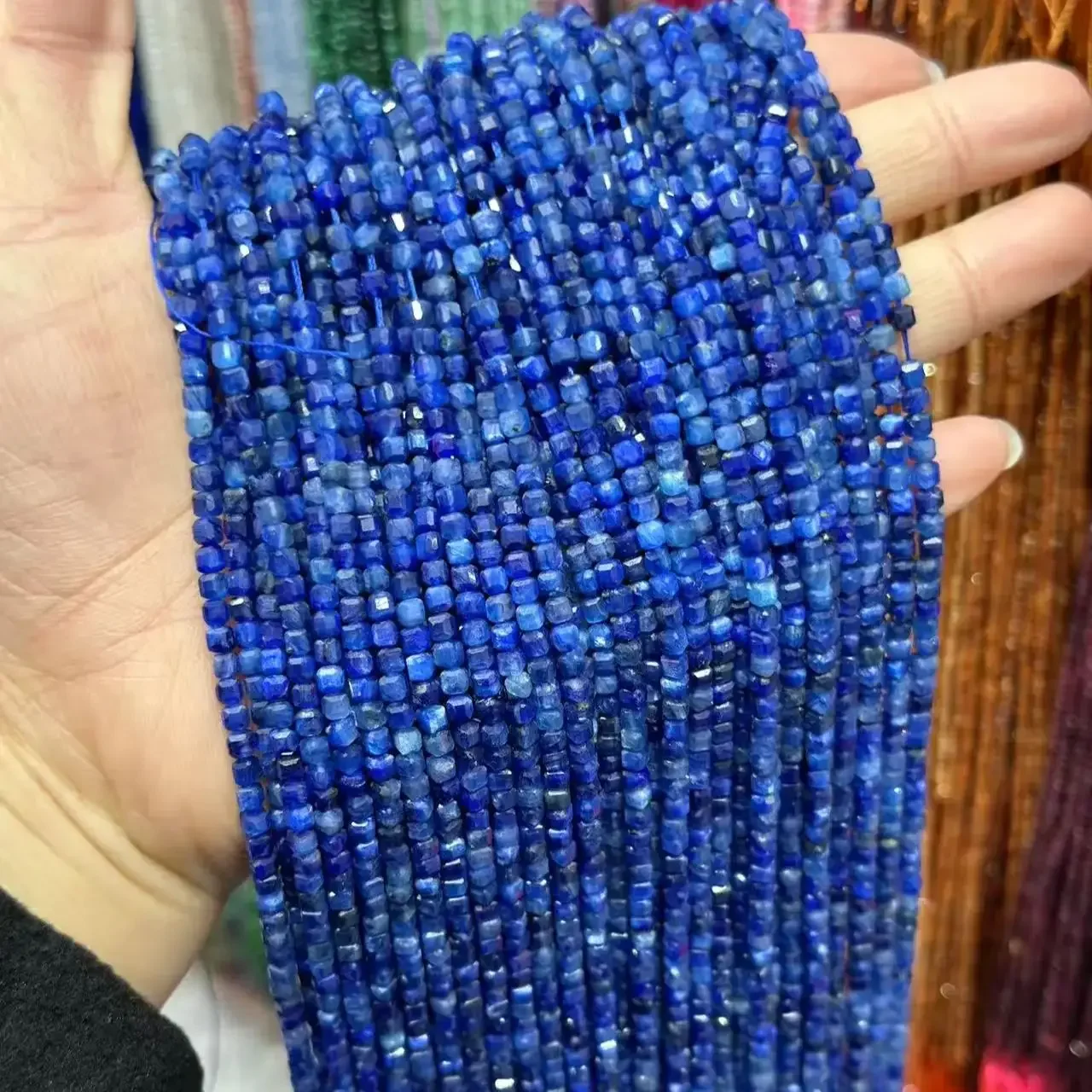 AAAAA Natural Blue Kyanite Faceted Cube Shape Loose Beads Making DIY Bracelet Necklace for Jewelry Making Accessories Wholesale
AAAAA Natural Blue Kyanite Faceted Cube Shape Loose Beads Making DIY Bracelet Necklace for Jewelry Making Accessories Wholesale