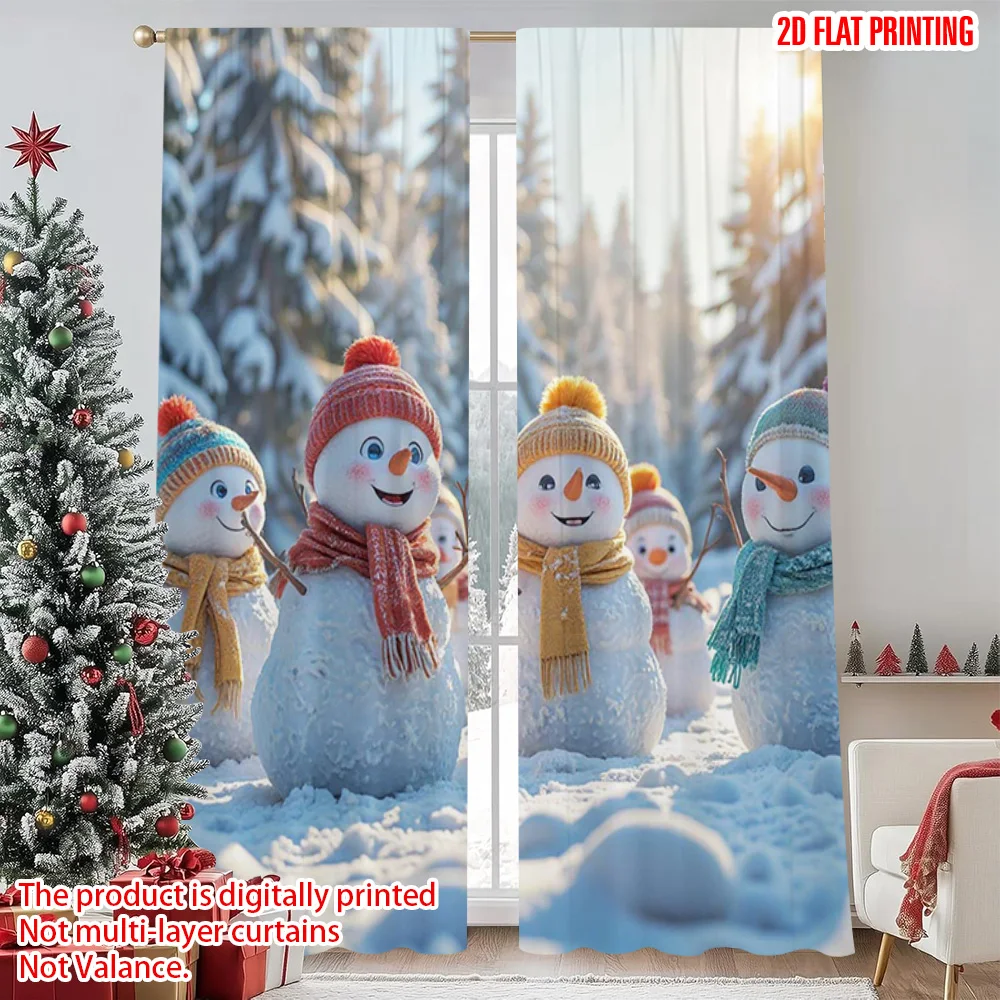 2pcs 2D flat printing Merry Christmas Popular Window Drapes Snowman Paradise Machine Washable Polyester Without Electricity
2pcs 2D flat printing Merry Christmas Popular Window Drapes Snowman Paradise Machine Washable Polyester Without Electricity