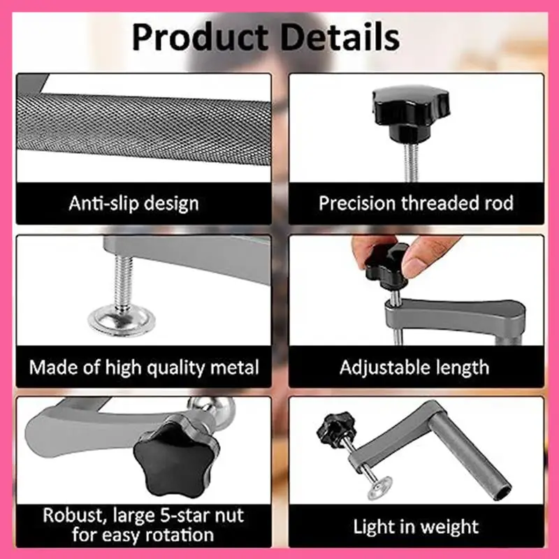 HOT-2Pcs Bench Dog Clamp Stainless Steel Dog Hole Clamp Adjustable Bench Desktop Clip For Woodworking Easy To Use (19Mm/0.75Inch
HOT-2Pcs Bench Dog Clamp Stainless Steel Dog Hole Clamp Adjustable Bench Desktop Clip For Woodworking Easy To Use (19Mm/0.75Inch