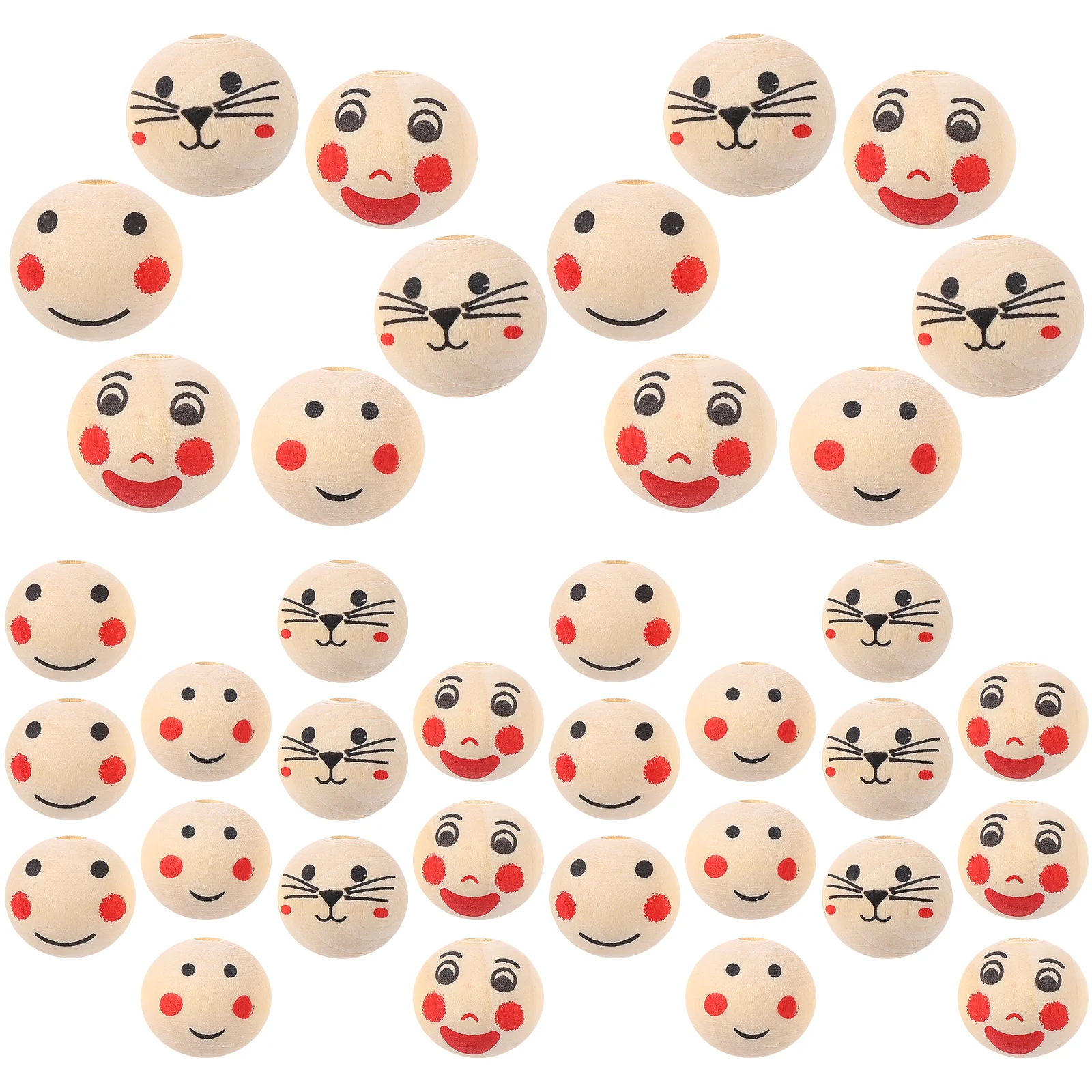 120pcs Wooden Beads 20mm Round Natural White DIY Crafts Accessories Face Pattern Wood Beads Bulk Home Decor
120pcs Wooden Beads 20mm Round Natural White DIY Crafts Accessories Face Pattern Wood Beads Bulk Home Decor