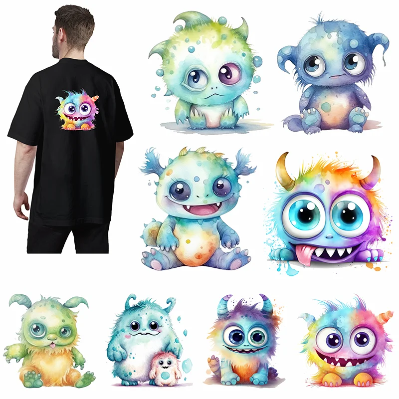 Cute Monster Cartoon Iron Clothing Children's T-shirt Heat Transfer Boys Girls Hoodie DIY Washable
Cute Monster Cartoon Iron Clothing Children's T-shirt Heat Transfer Boys Girls Hoodie DIY Washable