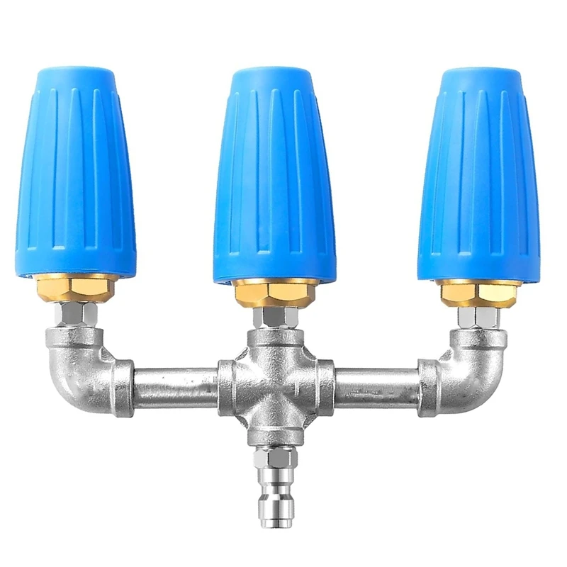 Горячая тройная турбонасадка, мойка высокого давления с турбонасадкой и быстроразъемным разъемом 1/4 дюйма, двойная турбонасадка с отверстием 2,5, 4000 фунтов на квадратный дюйм Ma 
Горячая тройная турбонасадка, мойка высокого давления с турбонасадкой и быстроразъемным разъемом 1/4 дюйма, двойная турбонасадка с отверстием 2,5, 4000 фунтов на квадратный дюйм Ma