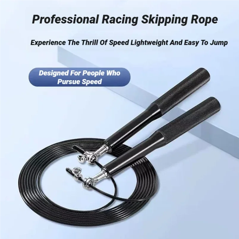 Aluminum Handle Wire Rope Skipping Alloy Genus Sports Fitness Supplies Bearing High Fast Speed Jump Adjustable Steel
Aluminum Handle Wire Rope Skipping Alloy Genus Sports Fitness Supplies Bearing High Fast Speed Jump Adjustable Steel