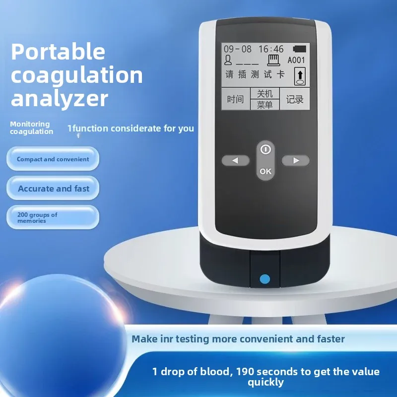 PT-M1-11 Handheld PT/INR Coagulation Monitor – Home Use Analyzer for PT & INR, 90s Results, 200 Storage
PT-M1-11 Handheld PT/INR Coagulation Monitor – Home Use Analyzer for PT & INR, 90s Results, 200 Storage