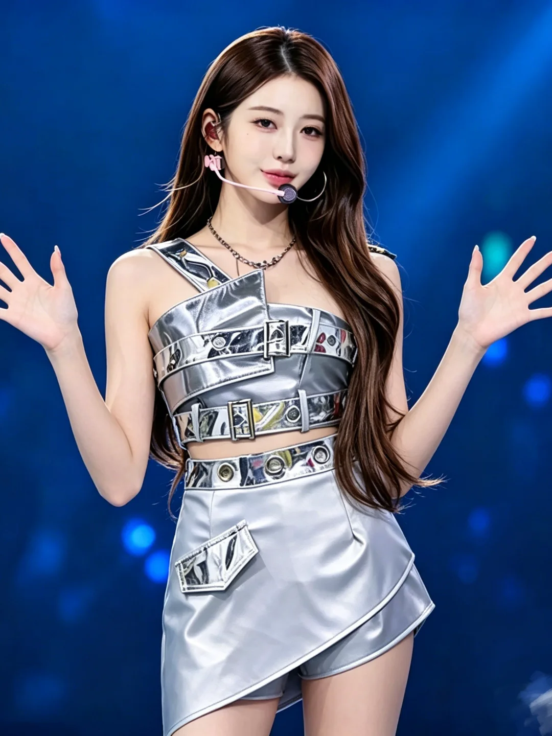 Silver Metal Jazz Performance Costume Women's Group Stage Suit Gogo Bar Kpop Dance Outfit Future Technology Fashion
Silver Metal Jazz Performance Costume Women's Group Stage Suit Gogo Bar Kpop Dance Outfit Future Technology Fashion
