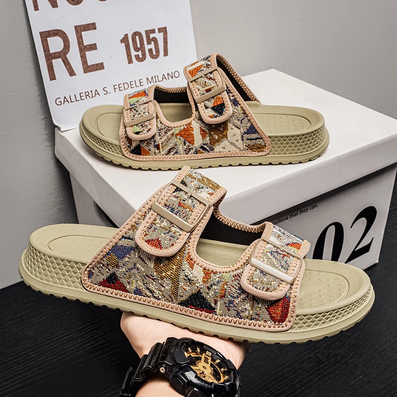 Summer Comfortable Men's Sandasl Breathable Soft Flat Shoes Men Slippers Big Size 39-47 Indoor Outdoor Beach Sandals zapatos
Summer Comfortable Men's Sandasl Breathable Soft Flat Shoes Men Slippers Big Size 39-47 Indoor Outdoor Beach Sandals zapatos