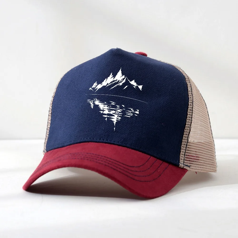 fashion casual man Sunscreen Hat mountain reflection printed Baseball cap Summer Outdoor mesh breathable trucker hats Gorras
fashion casual man Sunscreen Hat mountain reflection printed Baseball cap Summer Outdoor mesh breathable trucker hats Gorras