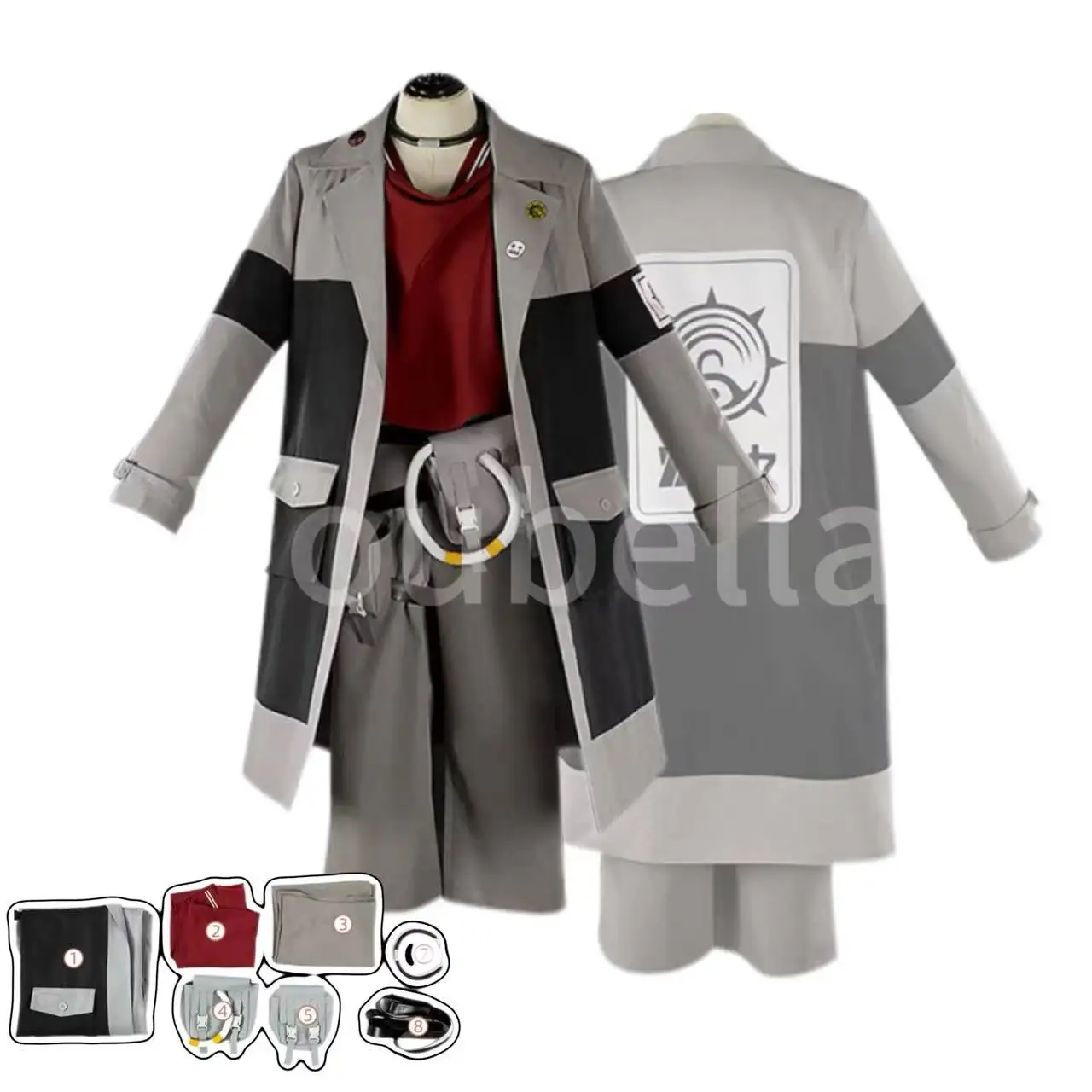 Cosplay costumes for Enjin from anime GACHIAKUTA Includes punk coat Y2K-style uniform perfect for Halloween and party role-play
Cosplay costumes for Enjin from anime GACHIAKUTA Includes punk coat Y2K-style uniform perfect for Halloween and party role-play