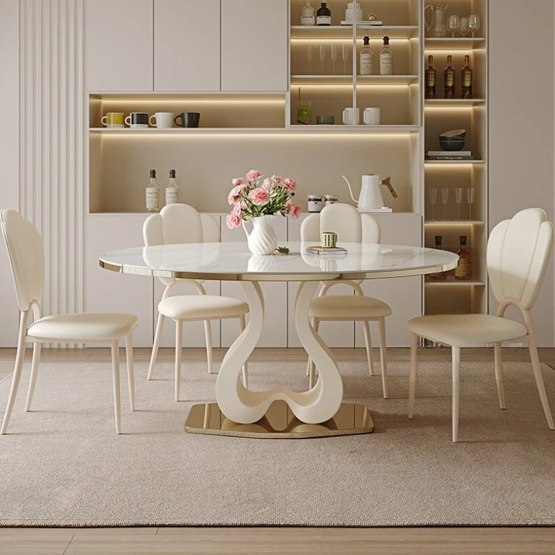 Design Luxury White Dining Table 6 Person Modern Nordic Round Dining Table Living Room Restaurant Tavoli Da Pranzo Furniture
Design Luxury White Dining Table 6 Person Modern Nordic Round Dining Table Living Room Restaurant Tavoli Da Pranzo Furniture