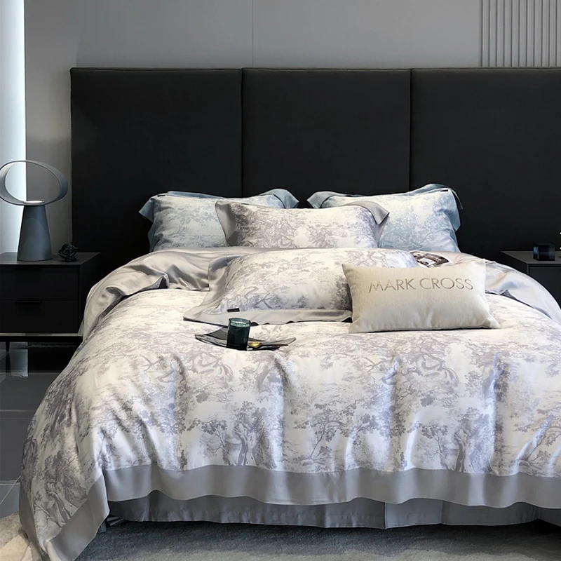 2023 Long Staple Cotton Embroidered Plain Color Four-piece Bedding Household Must Four Seasons Universal Bedding Light Purple
2023 Long Staple Cotton Embroidered Plain Color Four-piece Bedding Household Must Four Seasons Universal Bedding Light Purple