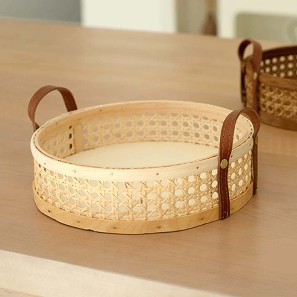 Bamboo Woven Storage Basket Smooth Rustic Kitchen Countertop Tidy Save Sundries ganizer Container Round
Bamboo Woven Storage Basket Smooth Rustic Kitchen Countertop Tidy Save Sundries ganizer Container Round