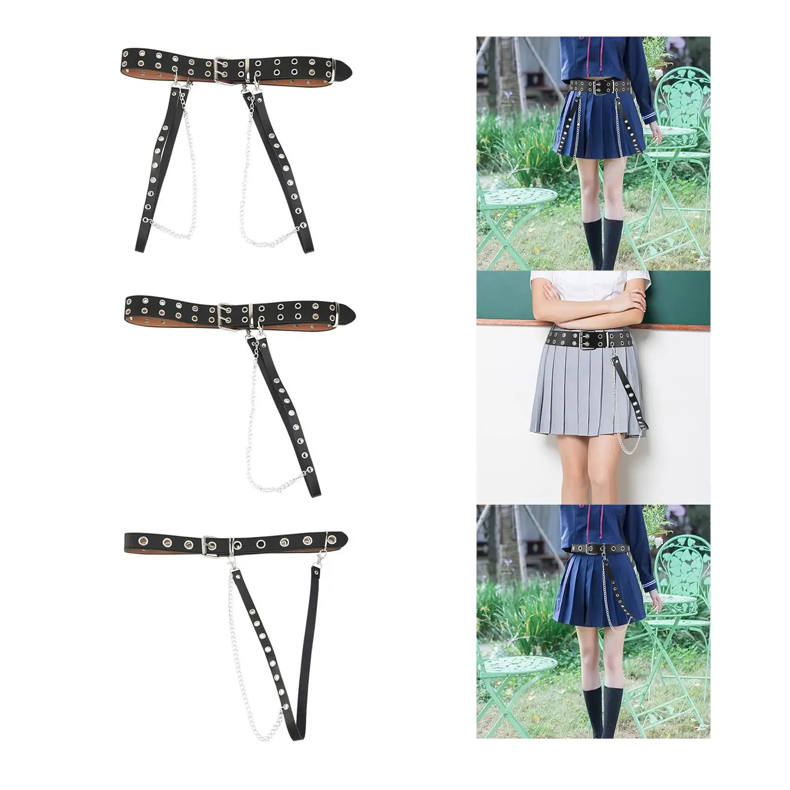 Gothic Woman Belly Chains Belt PU Leather Accessories Body Chains Chain Strap Durable for Parties Cosplay Masquerade Bar
Gothic Woman Belly Chains Belt PU Leather Accessories Body Chains Chain Strap Durable for Parties Cosplay Masquerade Bar