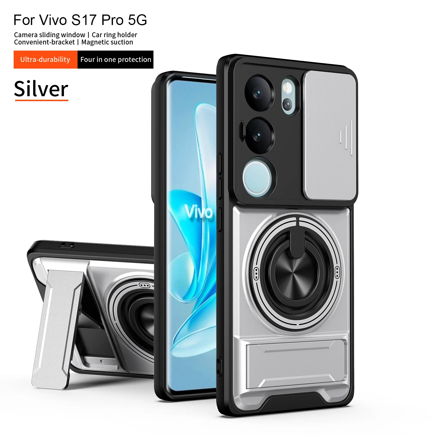 For ViVo V29 Pro/S17 Pro Case Armored hard shell rotating magnetic ring holder phone case protective cover For S17 S17 Pro V29
For ViVo V29 Pro/S17 Pro Case Armored hard shell rotating magnetic ring holder phone case protective cover For S17 S17 Pro V29