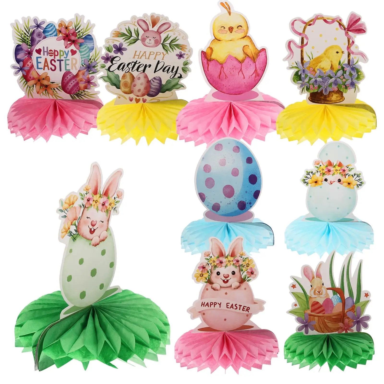 9 Pcs Easter Honeycomb Decorations Paper Centerpieces for Table Home Indoor Rabbit Egg naments Party DIY Celebrations
9 Pcs Easter Honeycomb Decorations Paper Centerpieces for Table Home Indoor Rabbit Egg naments Party DIY Celebrations