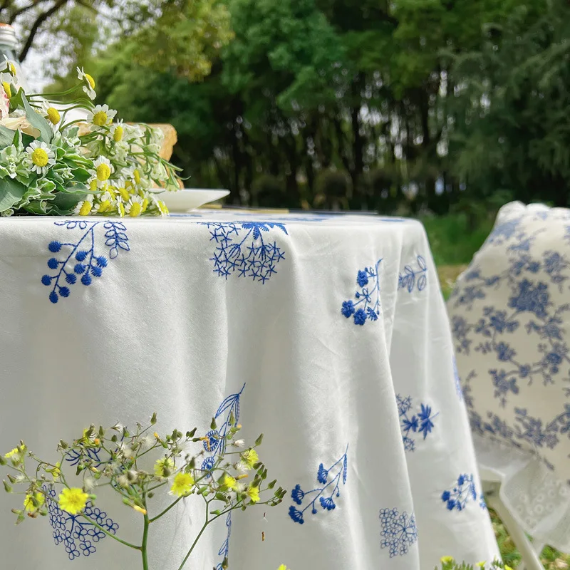 Rustic Washable Cotton Tablecloth, Floral Embroidery Table Cloths Rectangle Farmhouse Tablecloth for Party Kitchen Wedding Decor
Rustic Washable Cotton Tablecloth, Floral Embroidery Table Cloths Rectangle Farmhouse Tablecloth for Party Kitchen Wedding Decor