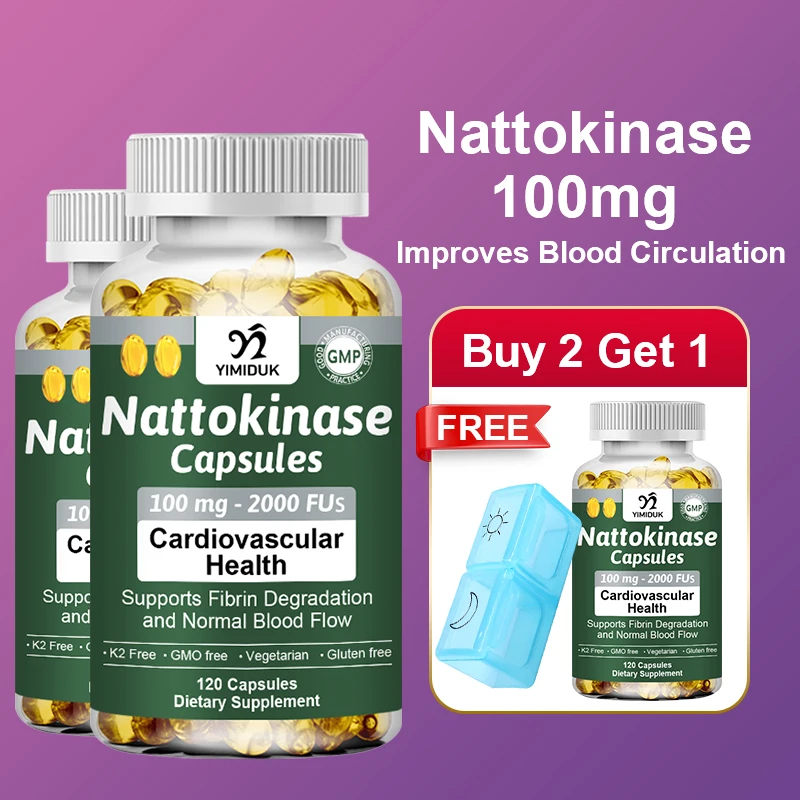 YIMIDUK Premium Nattokinase Supplement, Supports Heart Health, Normal Blood Flow, Fibrin Degradation & Circulatory Wellness
YIMIDUK Premium Nattokinase Supplement, Supports Heart Health, Normal Blood Flow, Fibrin Degradation & Circulatory Wellness