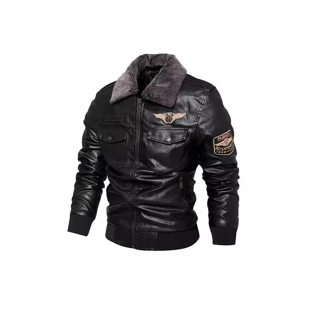 Men's Faion Slim Fit Fce Lined PU Leather Jaet Winter Outerwear Zipper Closure Collar Sle Casual Youth Coat
Men's Faion Slim Fit Fce Lined PU Leather Jaet Winter Outerwear Zipper Closure Collar Sle Casual Youth Coat