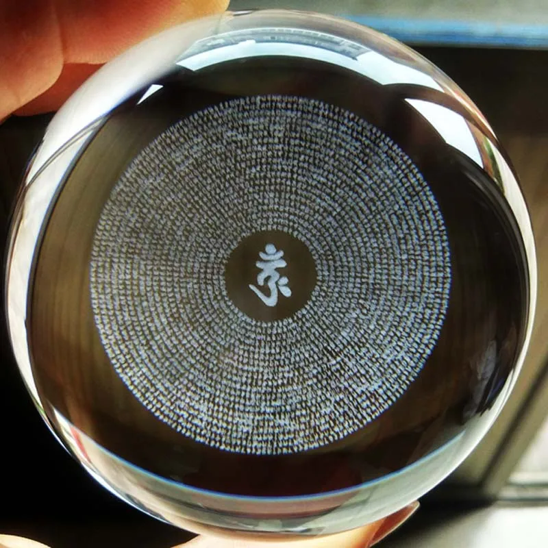 Wholesale Buddhist supply Asia HOME Altar shop bring wealth money good luck Shurangama Mantra 3D Crystal ball buddha talisman
Wholesale Buddhist supply Asia HOME Altar shop bring wealth money good luck Shurangama Mantra 3D Crystal ball buddha talisman