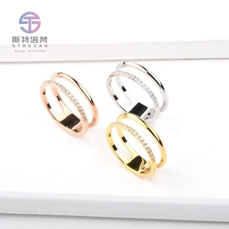 Hot Sale 925 Sterling Silver Fashion Personality Hollow Double Line Design Zirconia Ring Temperament All-around Women's Ring
Hot Sale 925 Sterling Silver Fashion Personality Hollow Double Line Design Zirconia Ring Temperament All-around Women's Ring