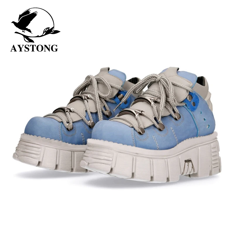 Spring Autumn 2024 Punk Style Metal Thick Bottom Rock Casual Shoes Women's Street Snap Fashion Leisure Single Shoes
Spring Autumn 2024 Punk Style Metal Thick Bottom Rock Casual Shoes Women's Street Snap Fashion Leisure Single Shoes