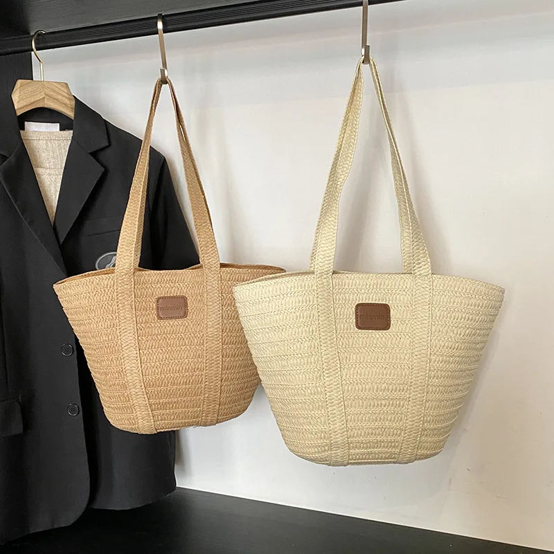 Simple Straw Woven Women Tote Bag Large Capacity Bag Women Shoulder Bags Versatile Summer Beach Bags Purse and Handbags Сумка
Simple Straw Woven Women Tote Bag Large Capacity Bag Women Shoulder Bags Versatile Summer Beach Bags Purse and Handbags Сумка