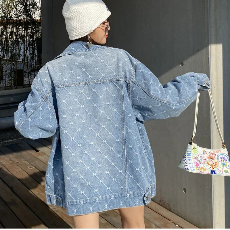 2022 Spring And Autumn Fashion Korean Pearl Denim Jacket Turns Back To Burst Heavy Industry Handmade Korean Short Jacket
2022 Spring And Autumn Fashion Korean Pearl Denim Jacket Turns Back To Burst Heavy Industry Handmade Korean Short Jacket