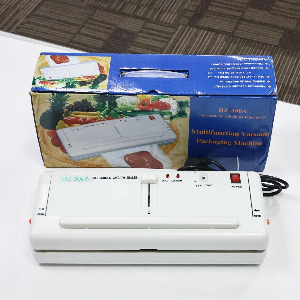 DZ-300A Kitchen Vacuum Sealer Plastic Bag Sealer Degasser Vacuum Bags Sealing Machine Kitchen Fruit Vacuum Degasser
DZ-300A Kitchen Vacuum Sealer Plastic Bag Sealer Degasser Vacuum Bags Sealing Machine Kitchen Fruit Vacuum Degasser