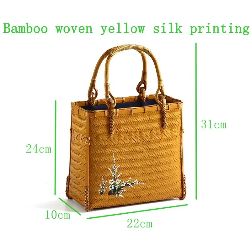 Handmade bamboo woven fashionable handbag, retro crossbody bag, environmentally friendly bamboo basket
Handmade bamboo woven fashionable handbag, retro crossbody bag, environmentally friendly bamboo basket